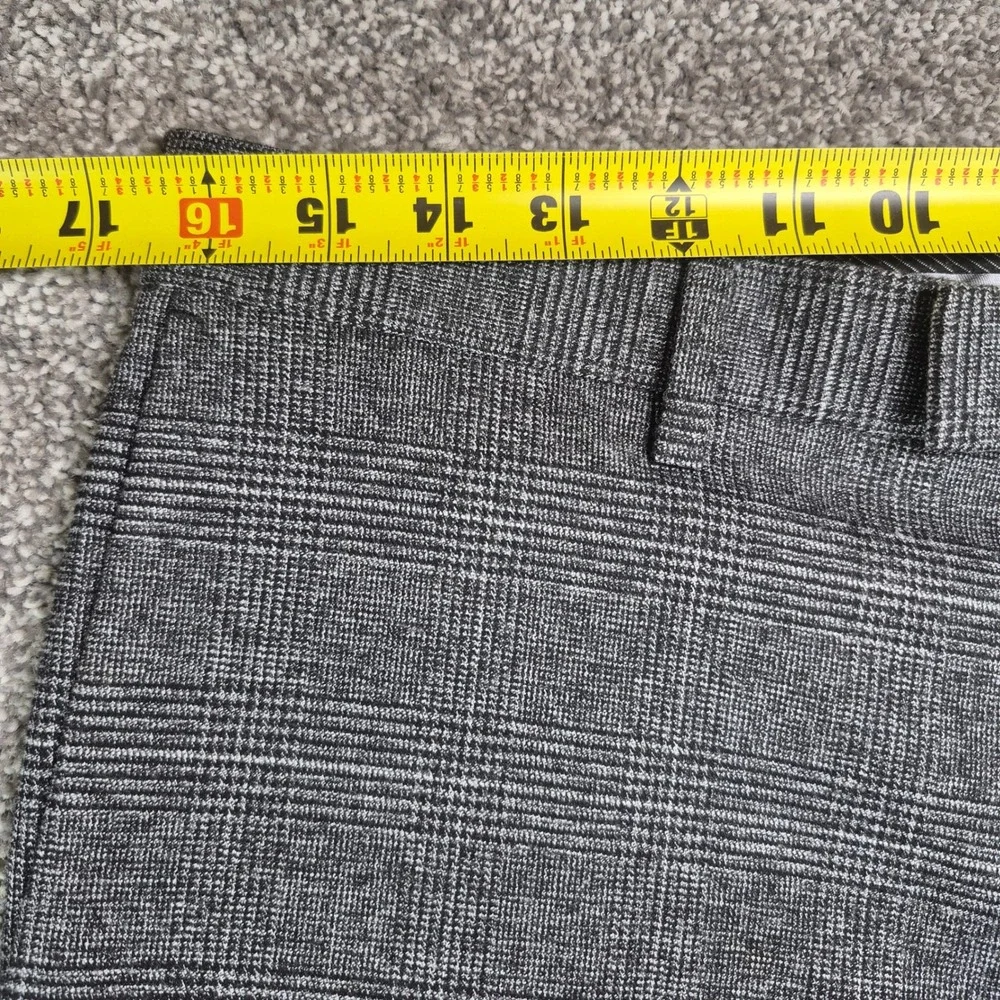 Banana Republic Dress Pants Mens 32x32 Gray Glen Plaid Slim Fit Trousers